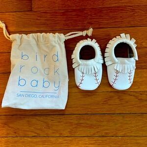 Baseball style moccasins